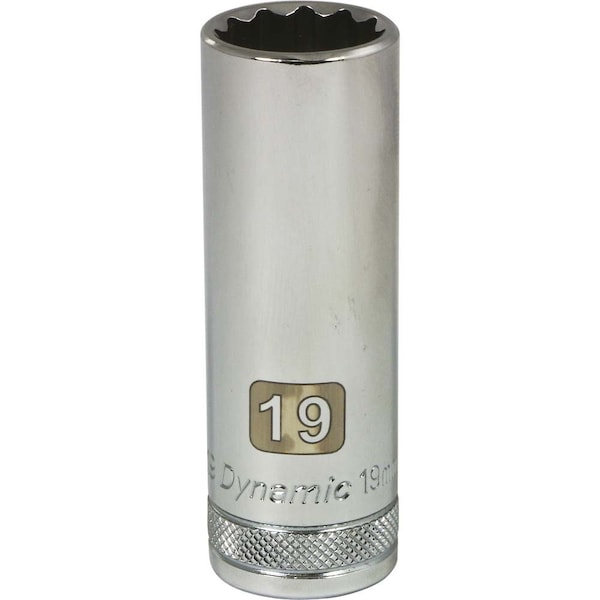 1/2" Drive, 19mm Metric Socket, 12 Points